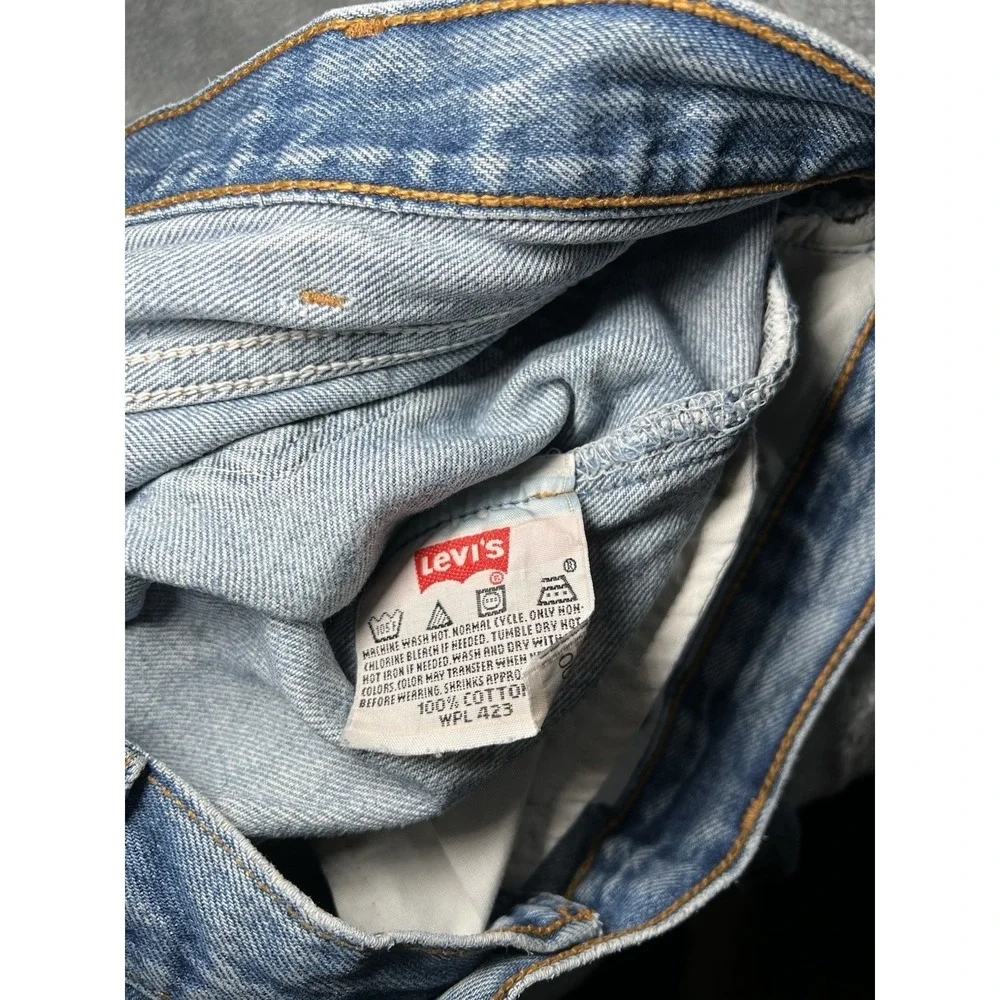 Levi's 501 Jeans Men Size 40x29 Blue Denim Button Fly Workwear